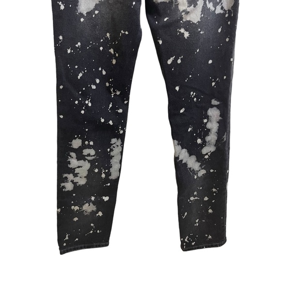 Zara Bleached Jeans Distressed Denim Gray Slim Fit Mid Rise US 2 - Picture 10 of 11